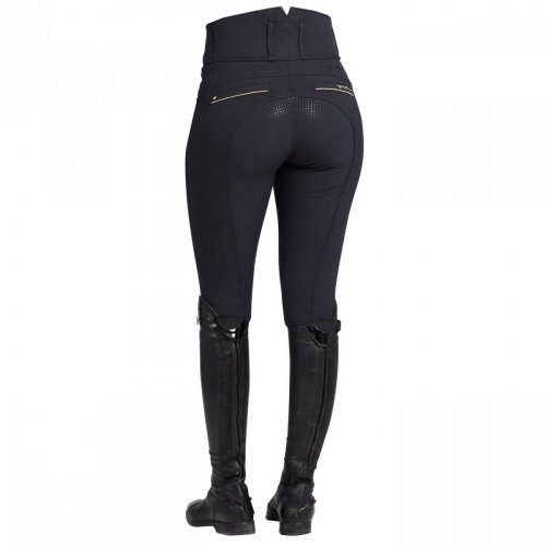 Bryczesy damskie ANNBER Grip High Waist - Spooks - dark blue