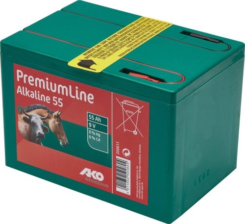 Bateria alkaliczna do elektryzatora 9V 55Ah AKO