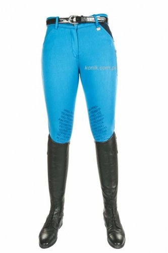 Bryczesy Global team POCKET z silikonowym lejem JUNIOR - HKM