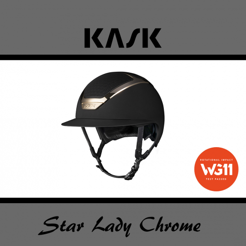 Kask Star Lady Chrome WG11 - KASK - czarny/złoty - roz. 57-59