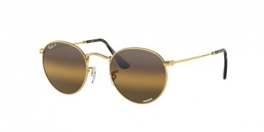 OKULARY RAY-BAN® ROUND METAL RB 3447 001/G5 53 ROZMIAR M Z POLARYZACJĄ