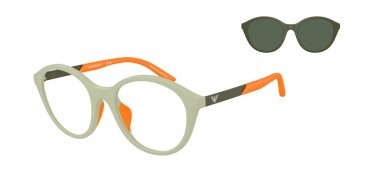 OKULARY KOREKCYJNE DZIECIĘCE EMPORIO ARMANI JUNIOR EK 4005U 62761W 48 + NAKŁADKA
