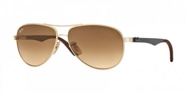 OKULARY RAY-BAN® CARBON FIBRE RB 8313 001/51 61 ROZMIAR L