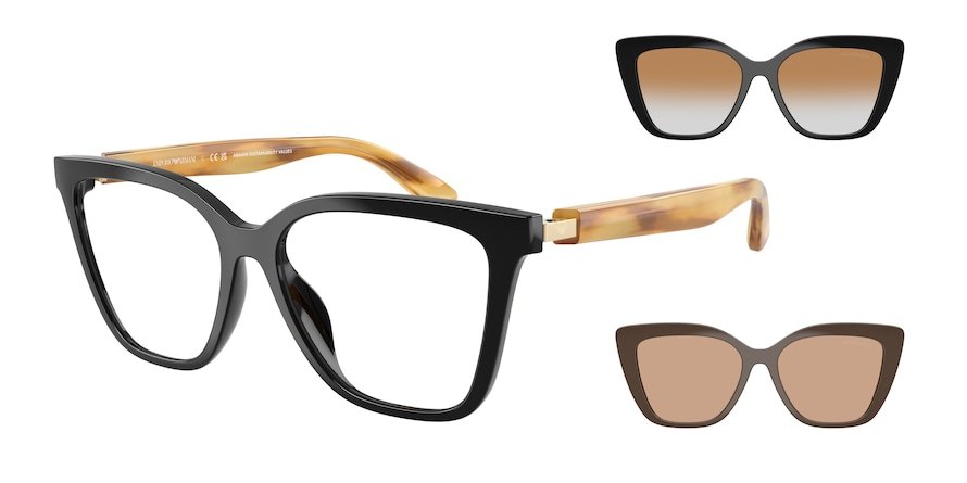 OKULARY KOREKCYJNE EMPORIO ARMANI EA 4254U 62691W 52 ROZMIAR M + NAKŁADKA