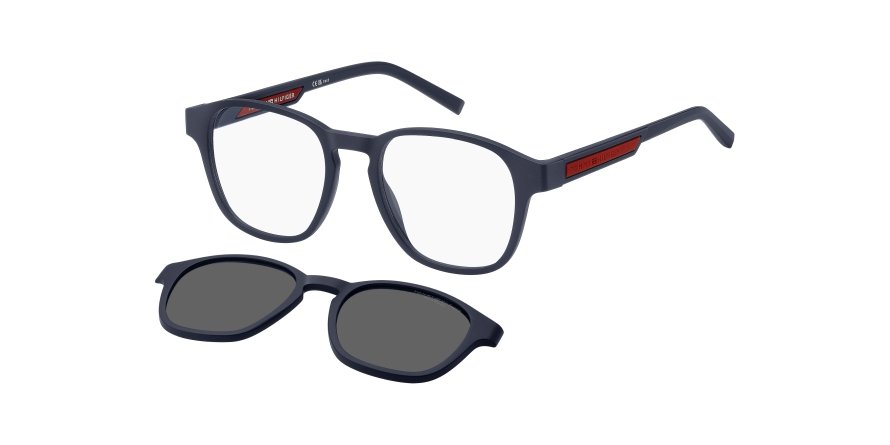 OKULARY KOREKCYJNE TOMMY HILFIGER TH 2085CS FLL/M9 50 ROZMIAR S + NAKŁADKA Z POLARYZACJĄ