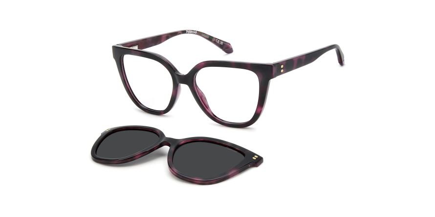 OKULARY KOREKCYJNE POLAROID PLD D596C HKZ 53 ROZMIAR M + NAKŁADKA