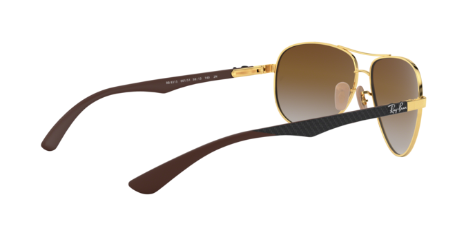 OKULARY RAY-BAN® CARBON FIBRE RB 8313 001/51 58 ROZMIAR M