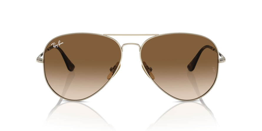 OKULARY RAY-BAN® AVIATOR TITANIUM RB 8089 926551 58 ROZMIAR M