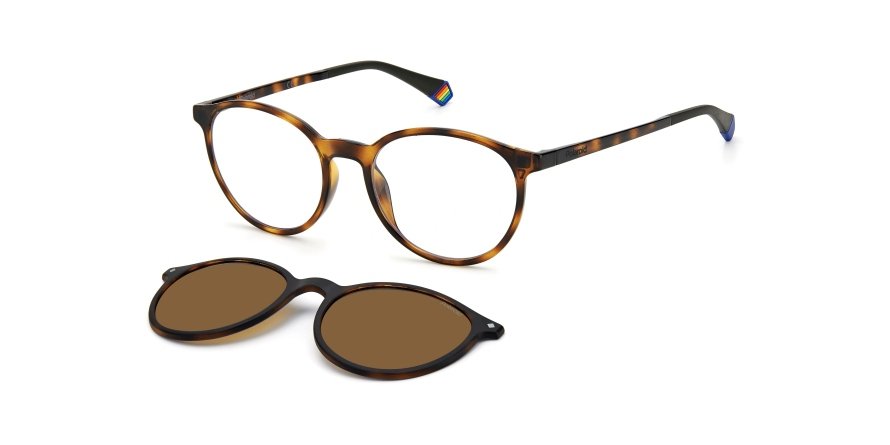 OKULARY KOREKCYJNE POLAROID PLD 6137CS 086 52 ROZMIAR M + NAKŁADKA Z POLARYZACJĄ