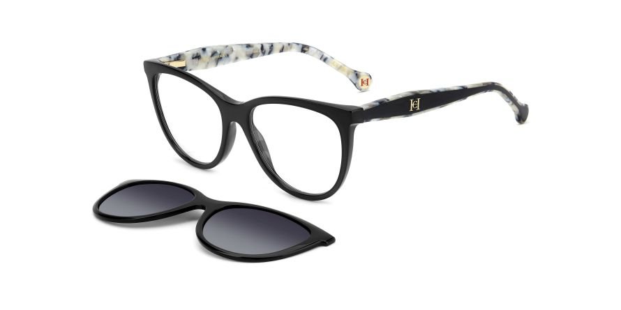 OKULARY KOREKCYJNE CAROLINA HERRERA HER 0259CS 807 54 ROZMIAR M + NAKŁADKA Z POLARYZACJĄ