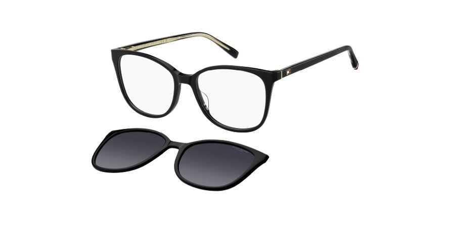 OKULARY KOREKCYJNE TOMMY HILFIGER TH 2294C 807 52 ROZMIAR M + NAKŁADKA Z POLARYZACJĄ