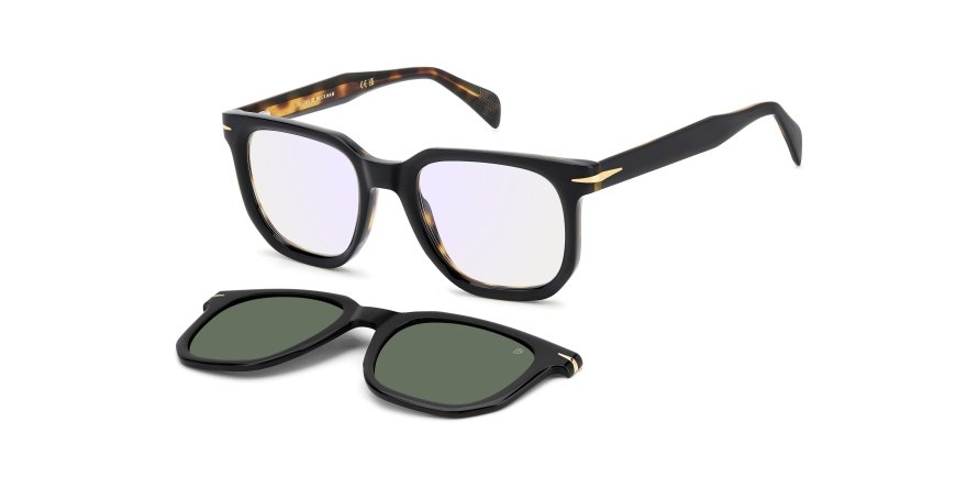 OKULARY KOREKCYJNE DAVID BECKHAM DB 7143C WR7 51 ROZMIAR M + NAKŁADKA Z POLARYZACJĄ