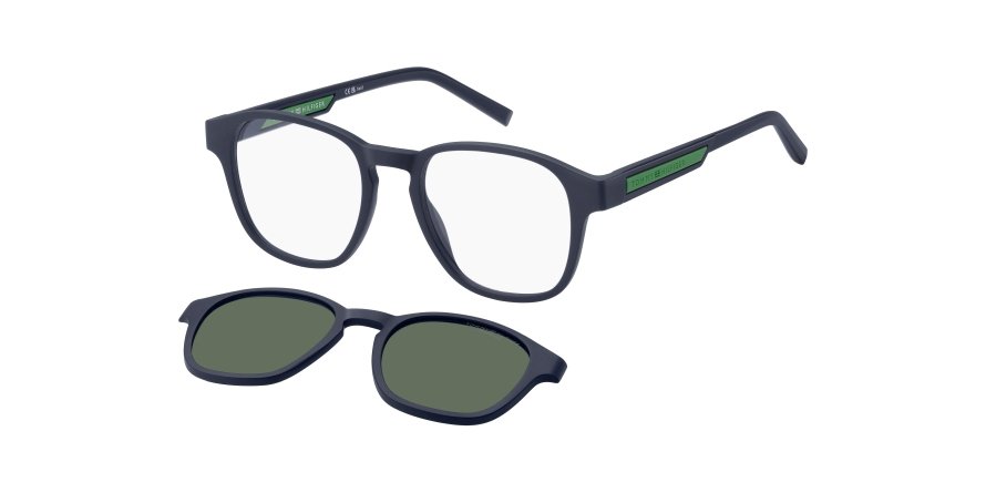 OKULARY KOREKCYJNE TOMMY HILFIGER TH 2085CS FLL/UC 50 ROZMIAR S + NAKŁADKA Z POLARYZACJĄ