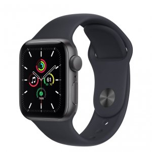 Apple Watch SE 40mm GPS Aluminium w kolorze gwiezdnej szarości z paskiem sportowym w kolorze północy - outlet