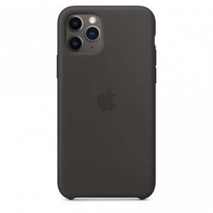 Apple Silikonowe etui do iPhone’a 11 Pro Max – czarne