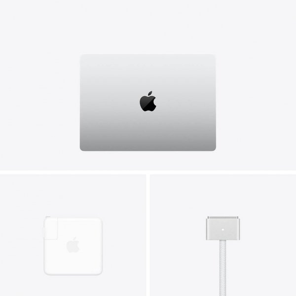 Apple MacBook Pro 14&quot; M1 Pro 10-core CPU + 16-core GPU / 16GB RAM / 2TB SSD / Srebrny (Silver)