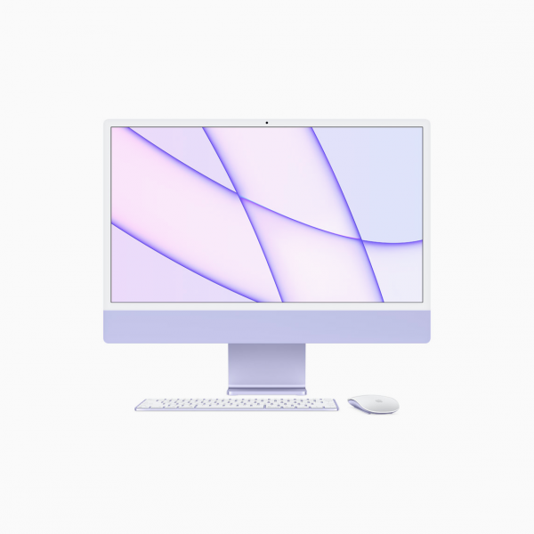 Apple iMac 24&quot; 4,5K Retina M1 8-core CPU + 8-core GPU / 16GB / 1TB SSD / Gigabit Ethernet / Fioletowy (Purple) - 2021