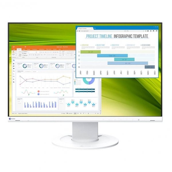 Monitor EIZO EV2360-WT LCD 22,5&quot; z regulowaną stopką Biały
