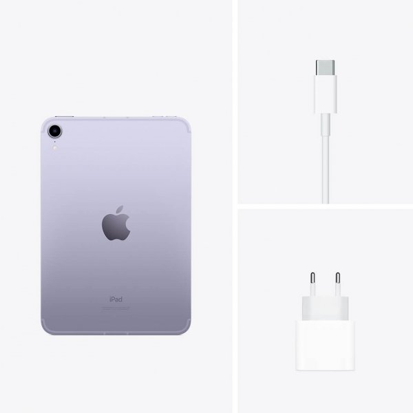 Apple iPad mini 6 8,3&quot; 64GB Wi-Fi + Cellular (5G) Fioletowy (Purple)