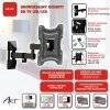 UCHWYT DO TV LCD/LED 10-42 15KG AR-83 ART reg.pion/poziom 26,5cm