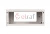 Szafa wisząca SIMPLE 19 4Ux555x400 mm IP20 ściany boczne pełne drzwi z szybą RAL 7035 19-8006SZWS-19-4U-40-DS
