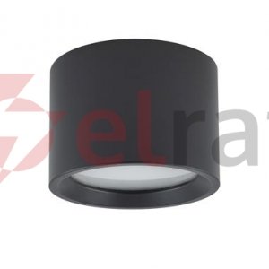 BOL BLACK CZARNY OPRAWA SUFITOWA TUBA NT 1X GX53/ 12W IP54 ALUMINIUM LAKIEROWANE