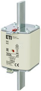 WKŁADKA NH2 GG 355A/500V