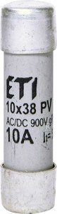 WKŁADKA CH10X38 GR 10A/900V AC/DC