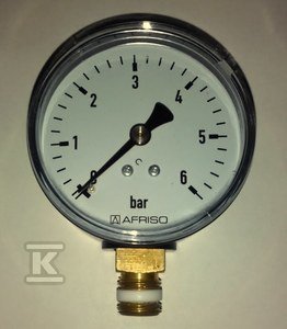 MANOMETR RF63 PIONOWY 1/4" 0-6BAR