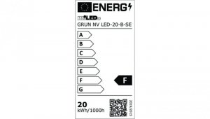 Projektor z czujnikiem GRUN NV LED-20-B-SE 1700lm 4000K barwa neutralna IP44 czarny 31398
