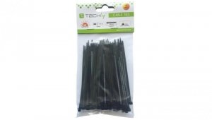Opaski Zaciskowe 100x2.5mm Trytki do Kabli /100szt./ Czarne