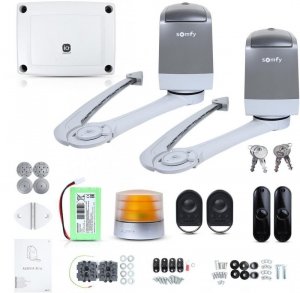 Zestaw Somfy Axovia 3S IO Comfort pack do 4m bram dwuskrzydłowych