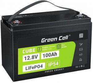 AKUMULATOR LITOWO-ŻELAZOWO-FOSFORANOWY LiFePO4 Green Cell Cube 12.8V 100Ah LFPGC12V100AH