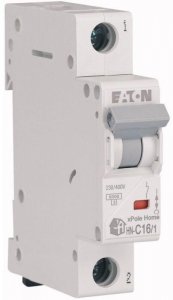 EATON WYŁĄCZNIK NADPRĄDOWY C 16A 1P 1M 6KA HN-C16/1