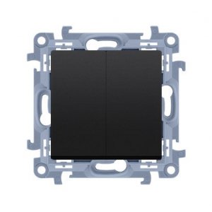 KONTAKT SIMON 10 MODUŁ CZARNY MAT ŁĄCZNIK UNIWERSALNY 2X ZACISKI ŚRUBOWE 10AX 250V