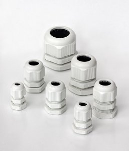 PG-16 DŁAWIK KABLOWY IP68 7.0-14.0MM + NAKRĘTKA POLIAMID PA66 SZARY