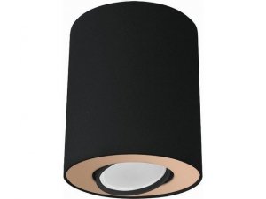 SET CZARNY ZŁOTY OPRAWA SUFITOWA NT KUCHNIA 1 GU10 1 10W ONLY LED IP20 STAL LAKIEROWANA