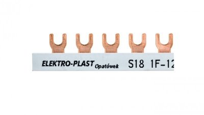 Szyna łączeniowa 1P 63A 12mm2 widełkowa (18 mod.) 1F S18 1F-10 45.308