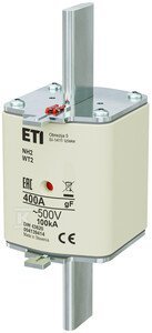WKŁADKA NH2/WT2 GF 400A/500V