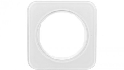 Berker R.1 Ramka pojedyncza szklana biała 10112109