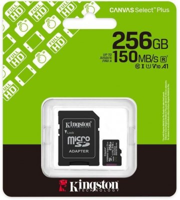 Karta pamięci microSD Kingston Canvas Select Plus microSDXC C10 UHS-I 256GB