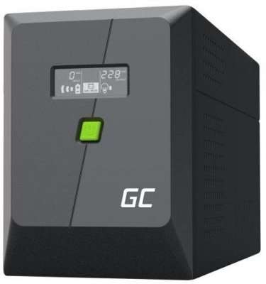 UPS ZASILACZ AWARYJNY Greencell PowerProof 1500VA 1050W LCD CZYSTA SINUSOIDA