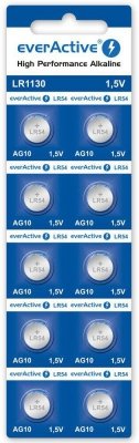Bateria AG10 / G10 / LR54 / LR1130 everActive 1,5V (blister 10 szt.)