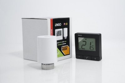 ENGO Controls Inteligentny zestaw ogrzewania (E25-BATB-4 + ETRV-M30)