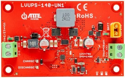 Uniwersalny moduł buforowy do instalacji samochodowej 12V/24V ATTE LVUPS-140-UN1-OF