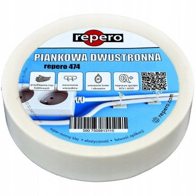 TAŚMA REPERO 474 PIANKOWA 18MMX5M