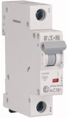 EATON WYŁĄCZNIK NADPRĄDOWY C 16A 1P 1M 6KA HN-C16/1