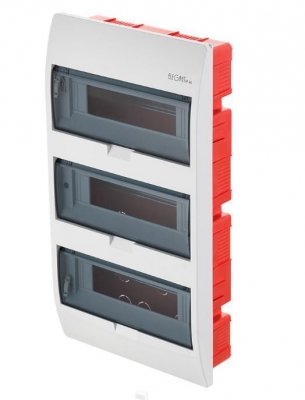 ELEGANT ROZDZIELNIA PLASTIKOWA PT 36M 3X 12M N+PE IP40 303X550X104 DRZWI DYMNE BIAŁY 0657-10