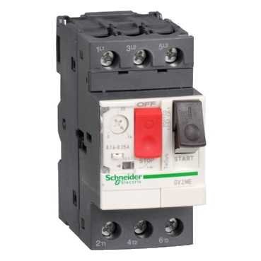 Schneider Electric Wyłącznik silnikowy GV2ME napęd przyciskowy 4..6,3 A zaciski skrzynkowe, GV2ME10