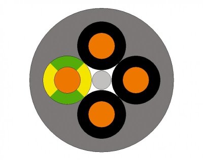 OLFLEX CLASSIC 110  4X  1.0 SZARY PRZEWÓD STEROWNICZY LINKA 300/500V KL.5 OLEJ NUMEROWANE